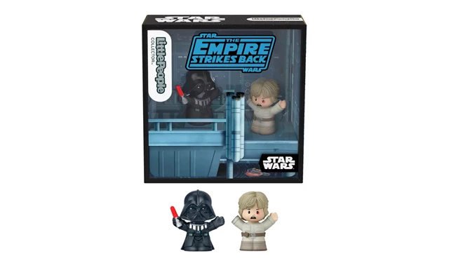 Star Wars Luke Skywalker And Darth Vader Mattel Little People Figure Collector Set - 2