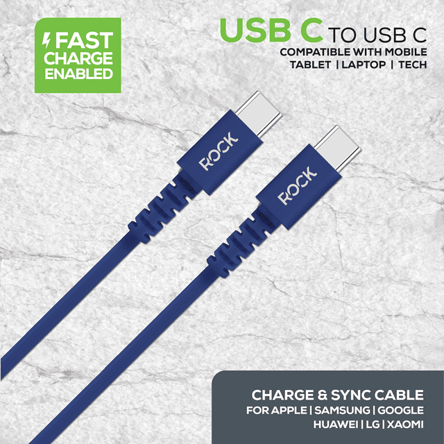 Rock Navy USB-C to USB-C Cable 3M - 3