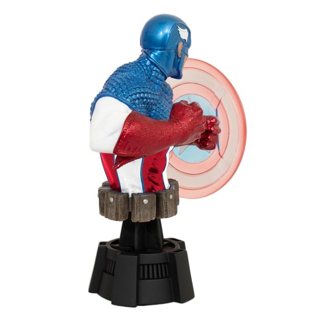 Captain America Holo Shield 2023 San Diego Exclusive Mini Bust - 2