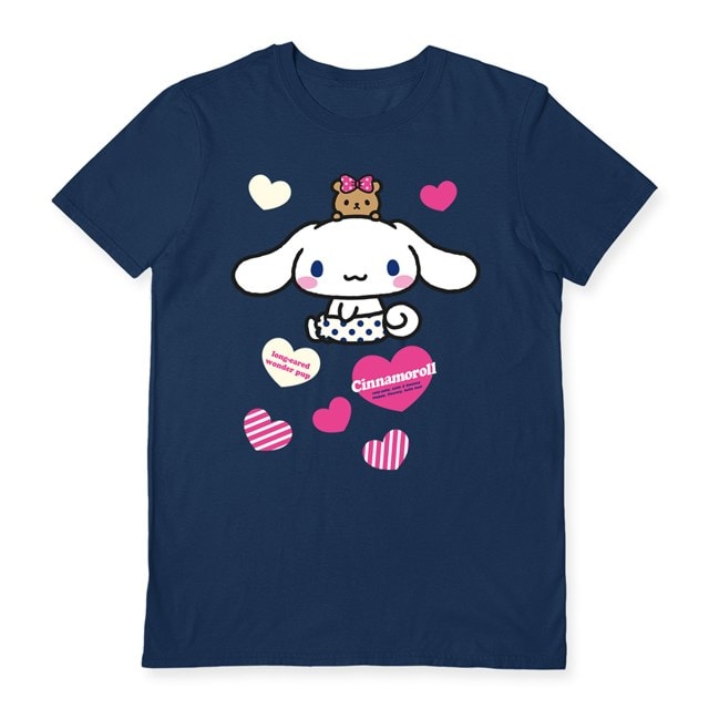 Cinnamoroll Pup Sanrio Navy Blue Tee (Large) - 1