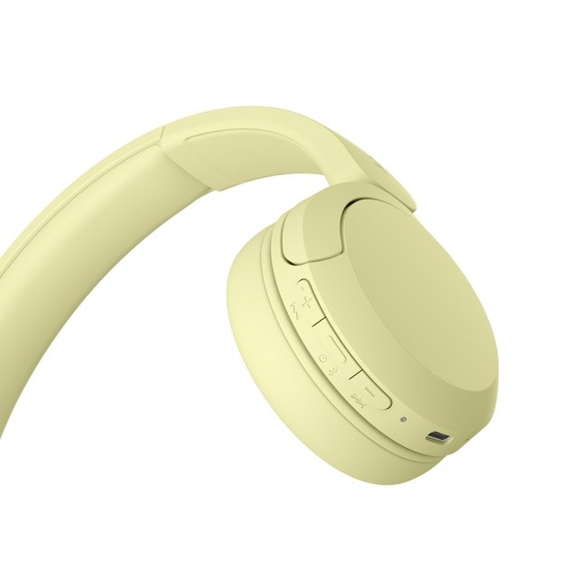 Sony WH-CH520 Yellow Bluetooth Headphones - 4