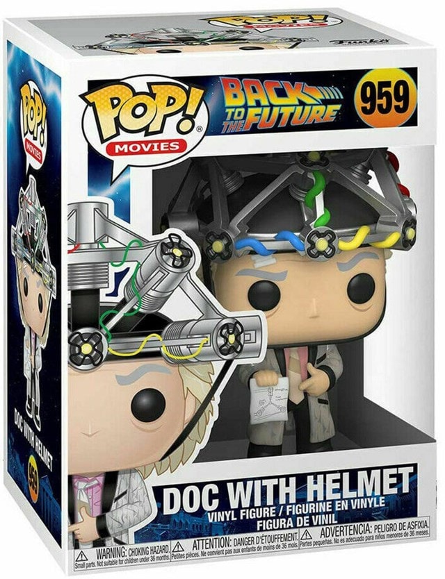 Doc With Helmet 959 Back To The Future Funko Pop Vinyl - 2