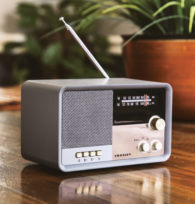 Crosley Tribute Charcoal FM Radio & Bluetooth Speaker - 4