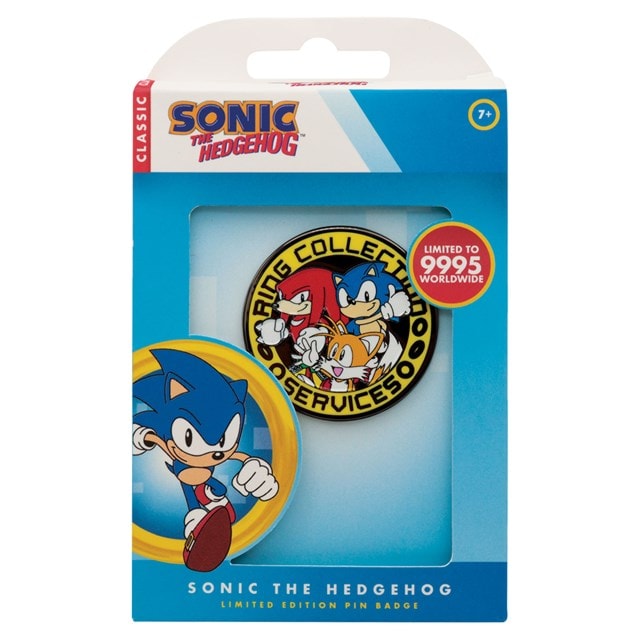 Sonic, Tails, And Knuckles Ring Collection Services Sonic The Hedgehog Pin Badge - 2