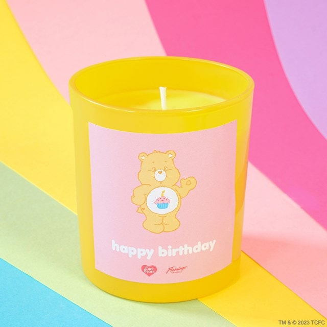 Cute Cupcake Birthday Bear Jar Care Bears x Flamingo Candle - 2