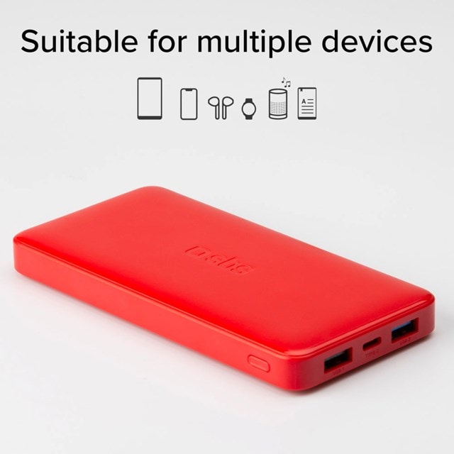 SBS 10W Red 10000mAh Power Bank - 2