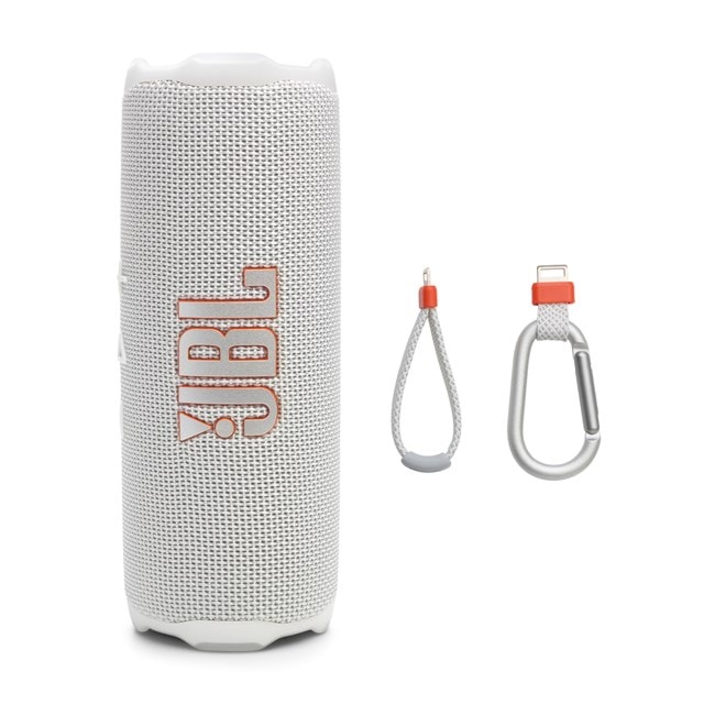 JBL Flip 7 White Bluetooth Speaker - 13