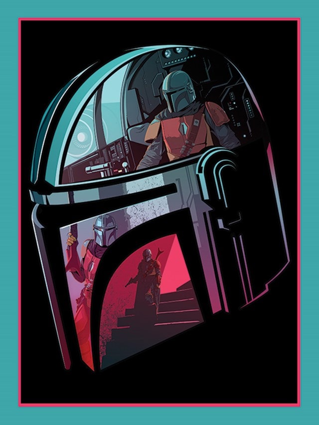 The Mandalorian Star Wars Helmet Section Canvas Print - 1