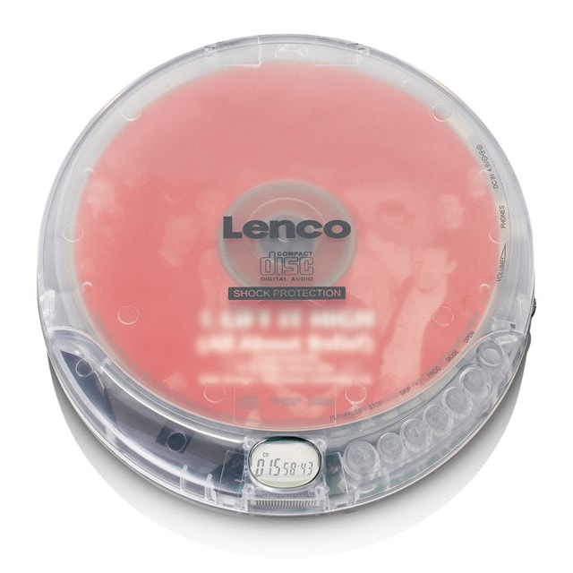 Lenco CD-202TR Transparent Portable CD Player - 1