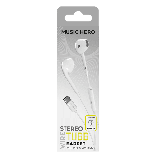 Music Hero Tubb White Usb-C Earphones - 2