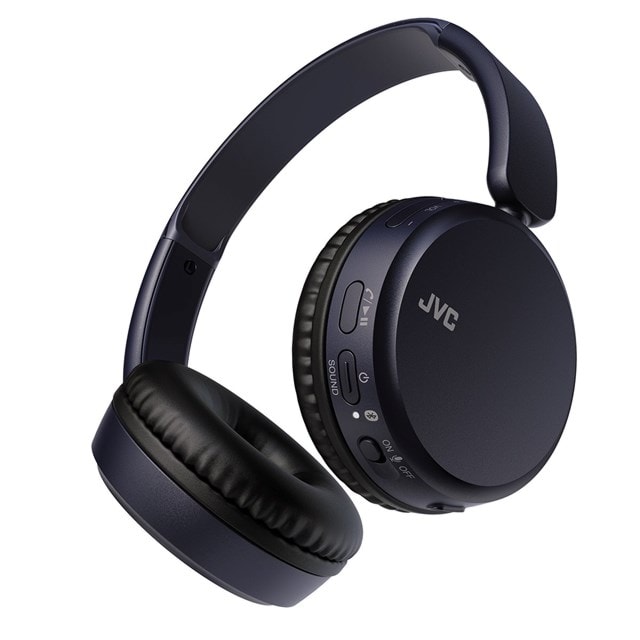 JVC HA-S36W Blue Bluetooth Headphones - 1
