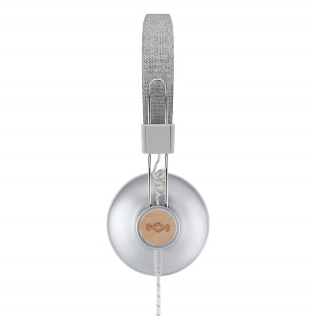 House Of Marley Positive Vibration 2.0 Silver Headphones w/Mic - 2