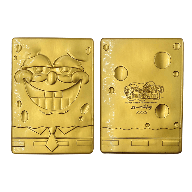 SpongeBob Squarepants: 24k Gold Plated Limited Edition Collectible Ingot - 3