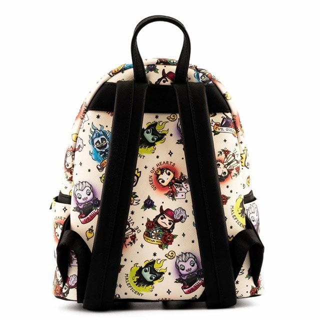Disney Villains Tattoo All Over Print Mini Backpack Loungefly - 3