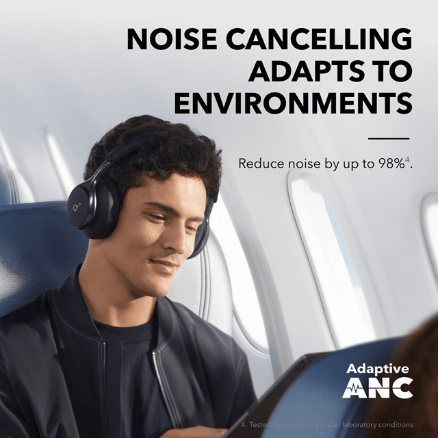 Anker Soundcore Space One Black Active Noise Cancelling Headphones - 3