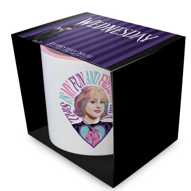 Enid Fun Wednesday Season 2 Pink Coloured Inner Mug - 4