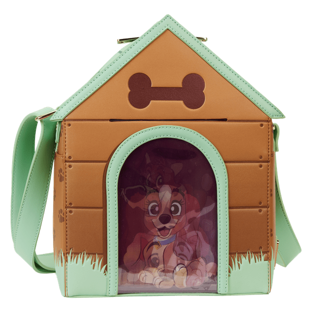 I Heart Disney Dogs Figural Triple Lenticular Crossbody Bag Loungefly - 1