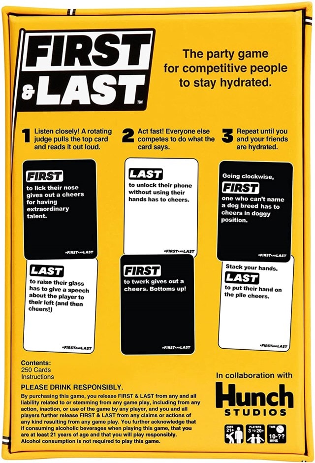First & Last Card Game - 8