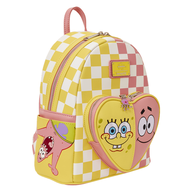 SpongeBob SquarePants And Patrick Star Checkered Loungefly Mini Backpack - 2