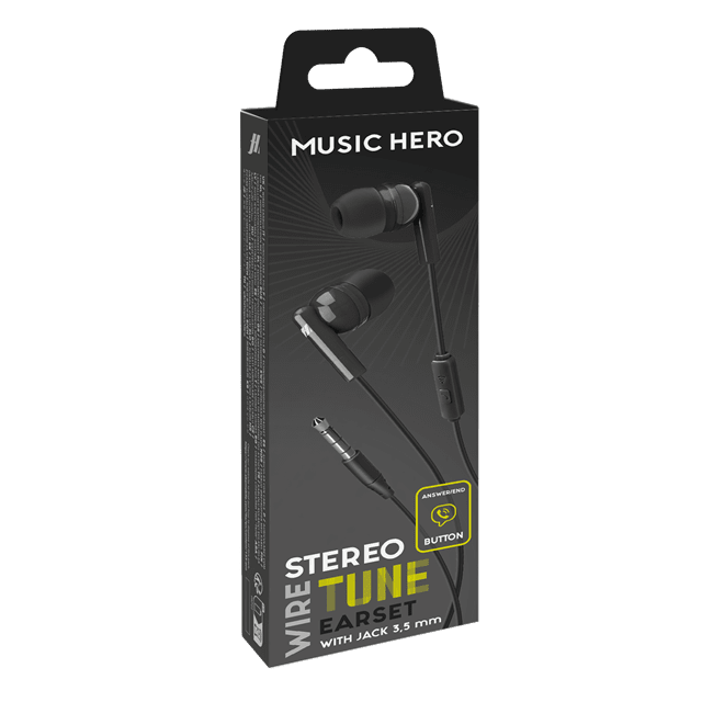 Music Hero Tune Black Earphones - 3