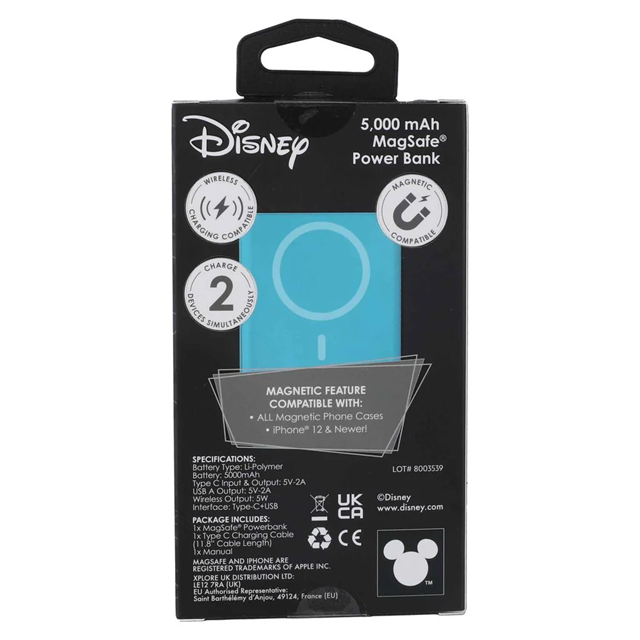 Lilo & Stitch Stitch Kawaii 5000mAh Magnetic Power Bank - 4