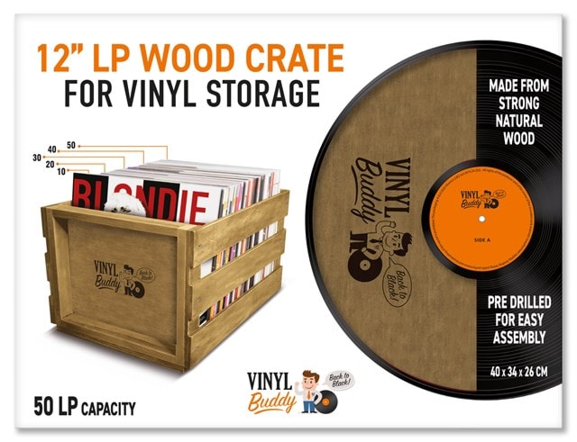 Vinyl Buddy Wood LP Crate - 3