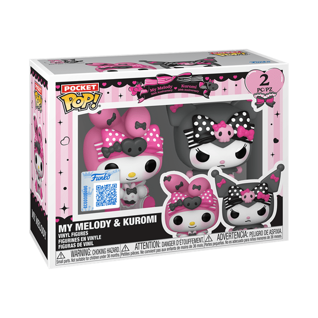 My Melody & Kuromi Limited Edition Funko Pop Vinyl Pocket 2 Pack - 2
