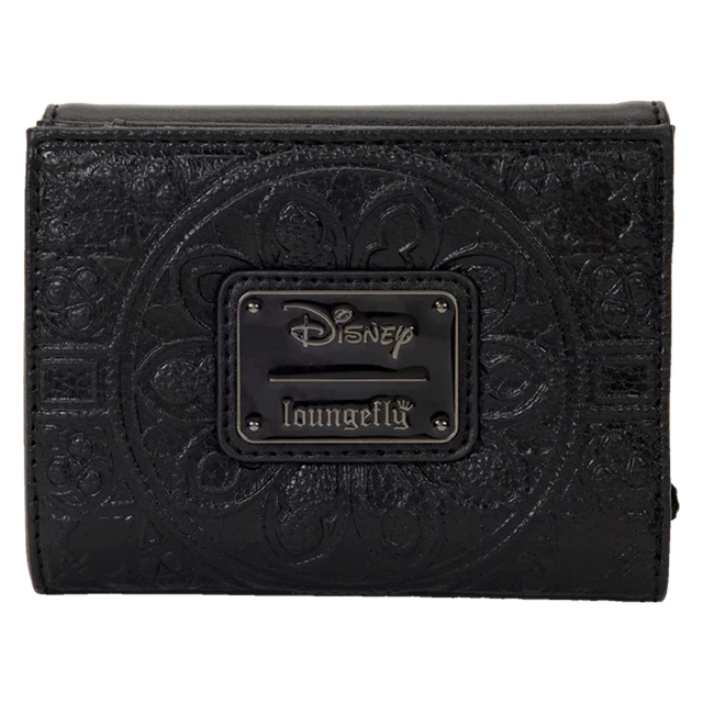 Disney Villains Black Velvet Loungefly Tri-Fold Wallet - 3