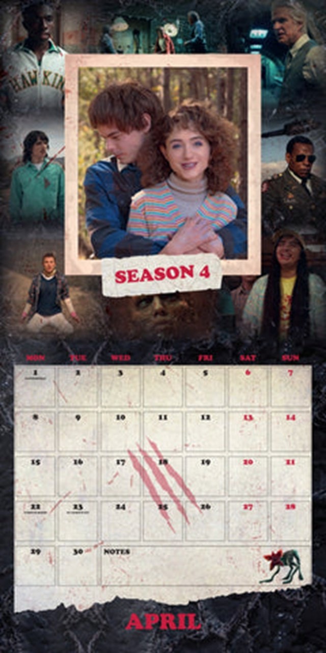 Stranger Things 2024 Square Calendar Calendar Free Shipping Over 20 HMV Store