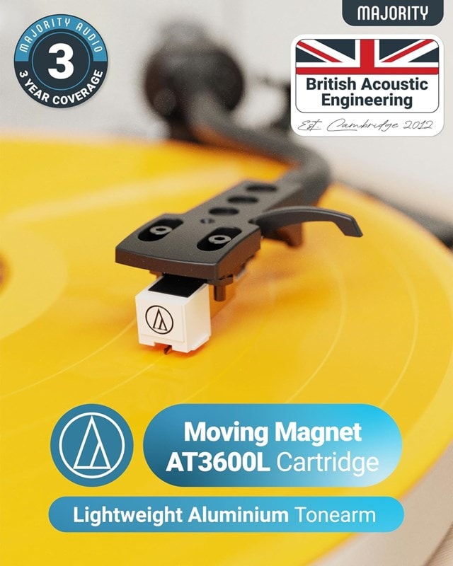 Majority Folio Oak Bluetooth Turntable - 3