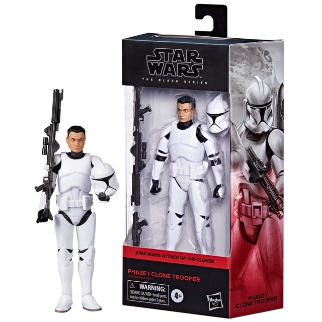 Star Wars The Black Series Phase I Clone Trooper Attack of the Clones Action Figure - 9