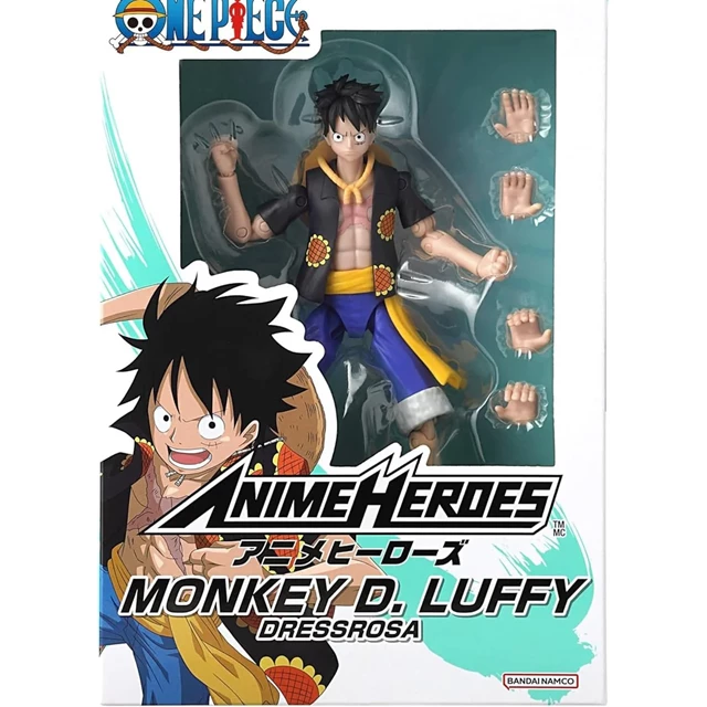 Monkey D. Luffy Dressrosa Version One Piece Anime Heroes Action Figure - 2