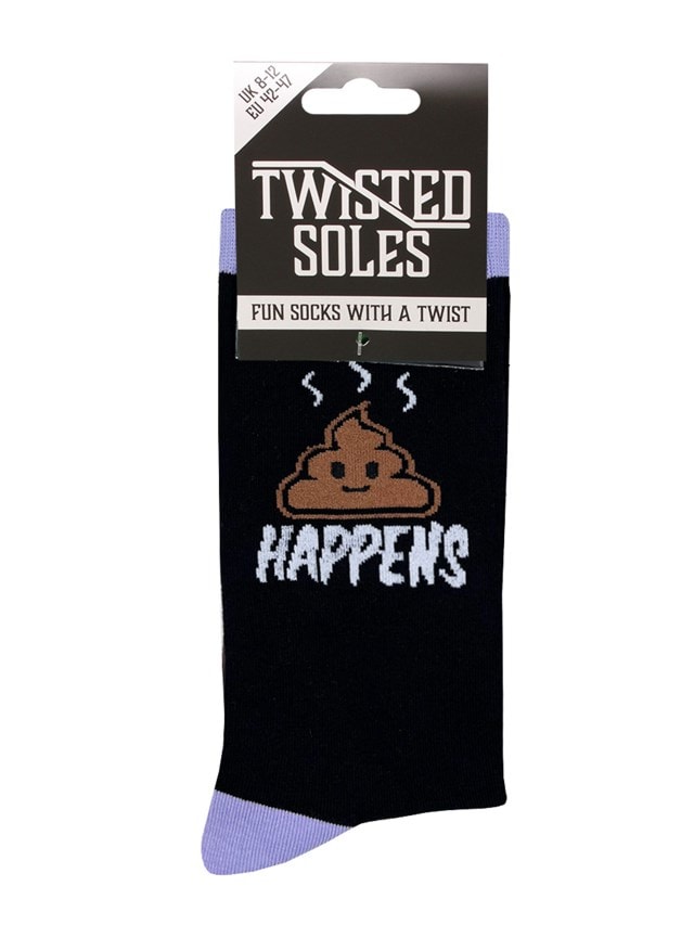Shit Happens Twisted Soles Size 8-12 Socks - 3