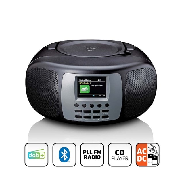Lenco SCD-860BK Black Bluetooth CD Player With DAB+/FM Radio - 6