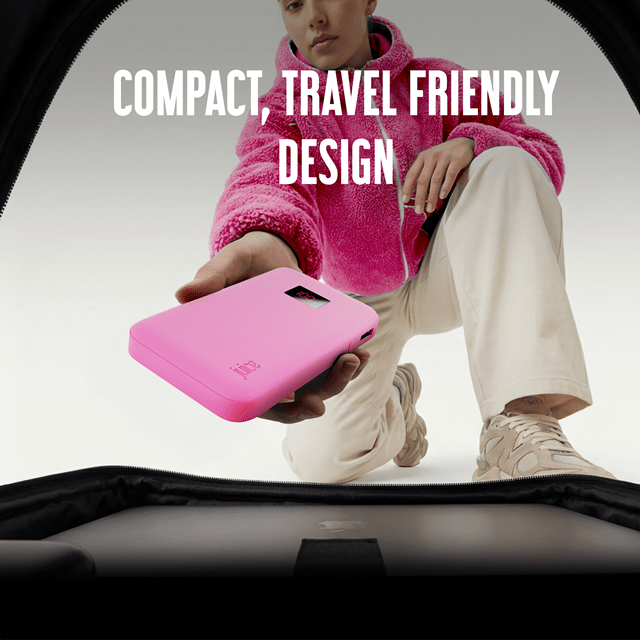 Juice 1 Charge Pink 5000mAh Power Bank with Integrated Cable - 6