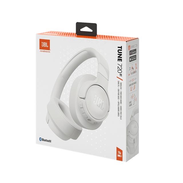 JBL Tune T720BT White Bluetooth Headphones - 8