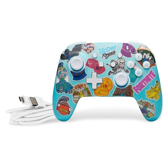 PowerA Enhanced Wireless Controller for Nintendo Switch - Fortnite Sticker Mania - 9