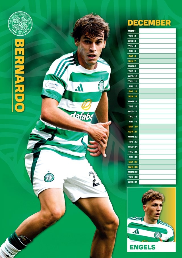 Celtic FC 2025 A3 Calendar - 3