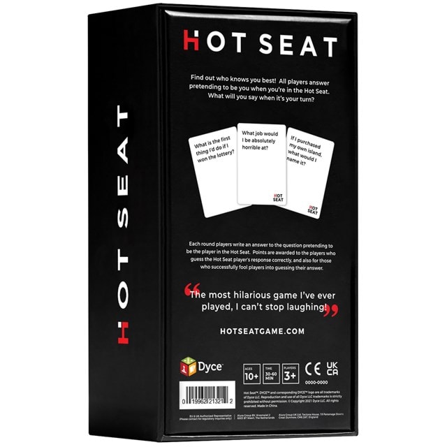 Hot Seat Card Game - 7