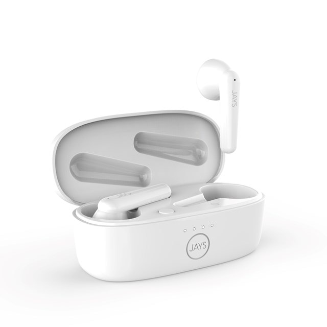 Jays t-Six White True Wireless Bluetooth Earphones - 1