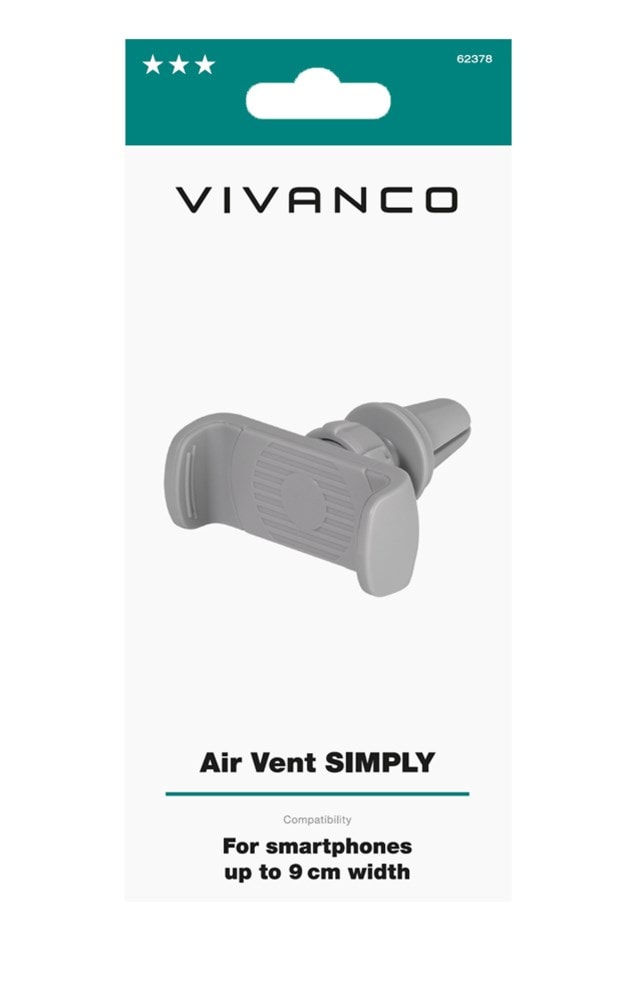 Vivanco Air Vent Grey Car Holder For Smartphones - 5