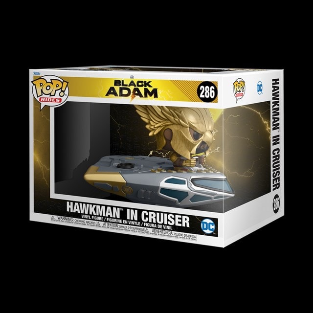 Hawkman In Cruiser (286) DC Comics Black Adam Pop Vinyl Ride Super Deluxe - 2