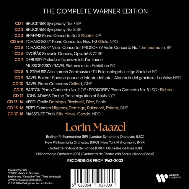 Lorin Maazel: The Complete Warner Edition - 3