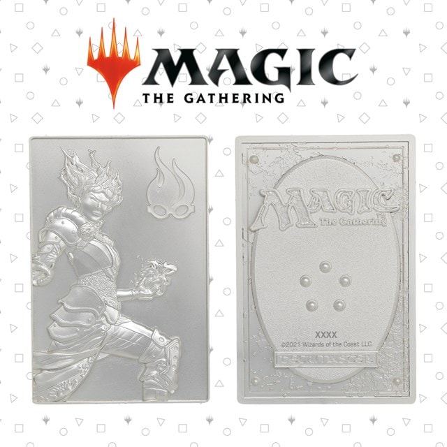 Magic the Gathering Limited Edition .999 Silver Plated Chandra Nalaar Metal Collectible - 1