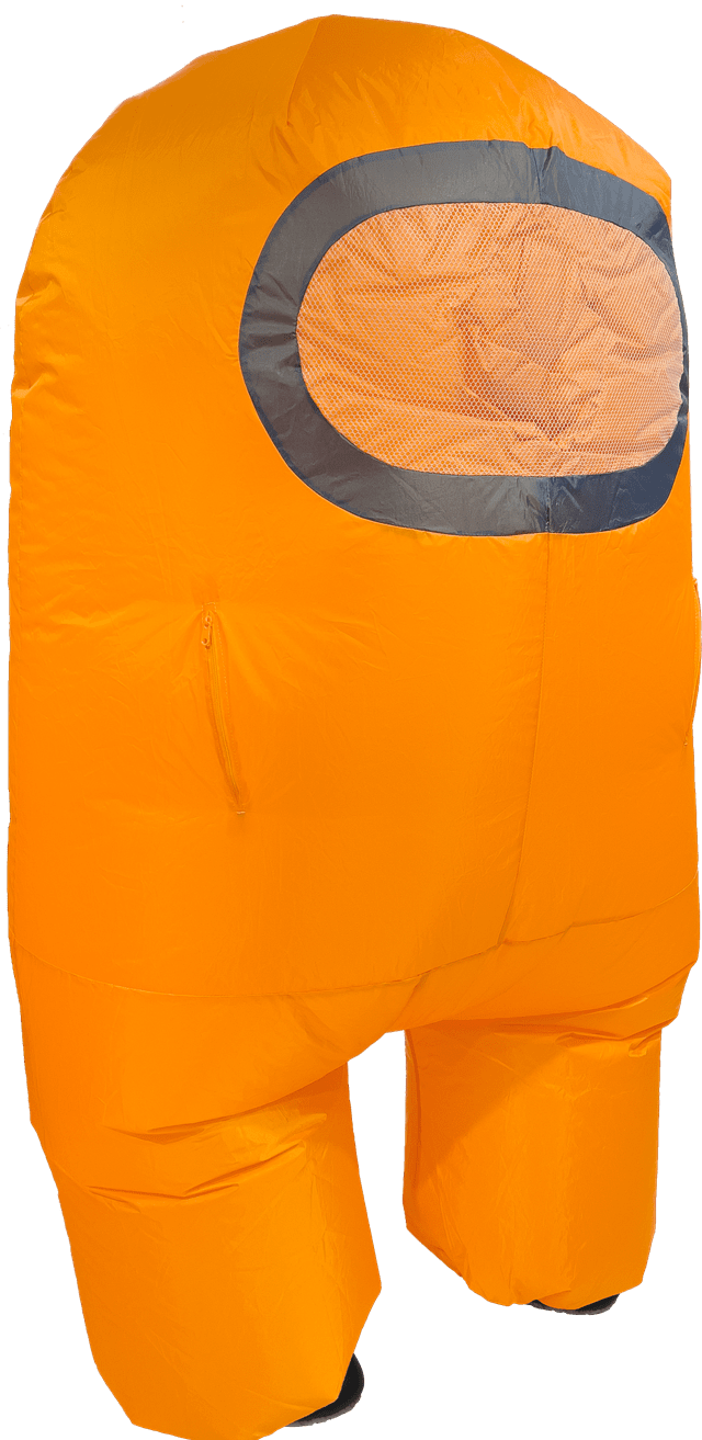 Among Us: Orange (Size 2 Kids) Official Inflatable Costume - 3