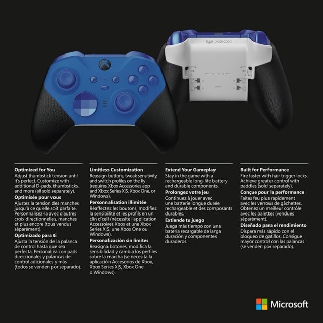 Xbox Elite Wireless Controller Series 2 - Core Edition (Blue) - 7