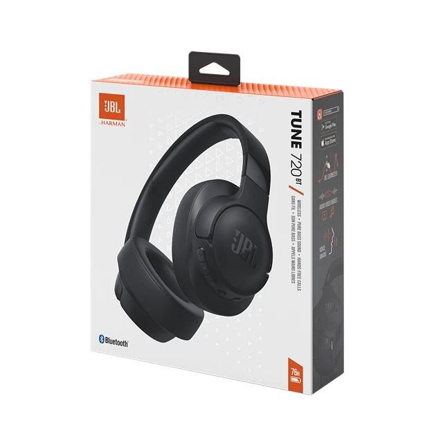 JBL Tune T720BT Black Bluetooth Headphones - 8