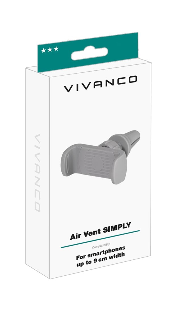 Vivanco Air Vent Grey Car Holder For Smartphones - 4