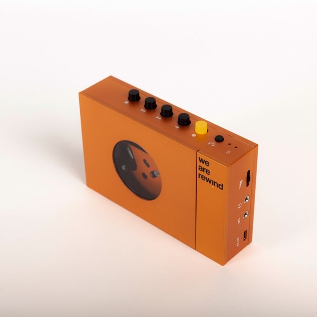 We Are Rewind Serge Orange Portable Bluetooth Cassette Player - 2