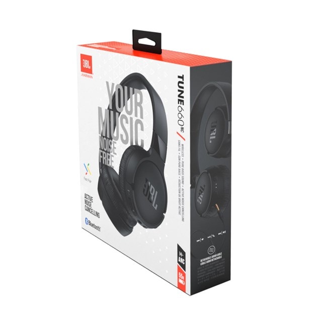 JBL Tune 660NC Black Noise Cancelling Bluetooth Headphones - 8